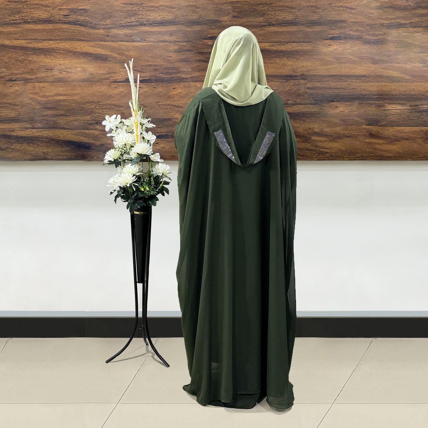 Green Haleema Saudi Abaya