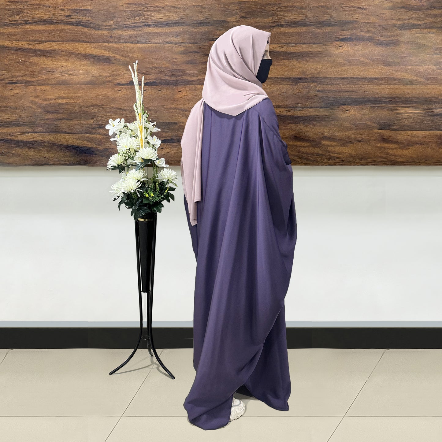 Purple Baggy Butterfly Abaya