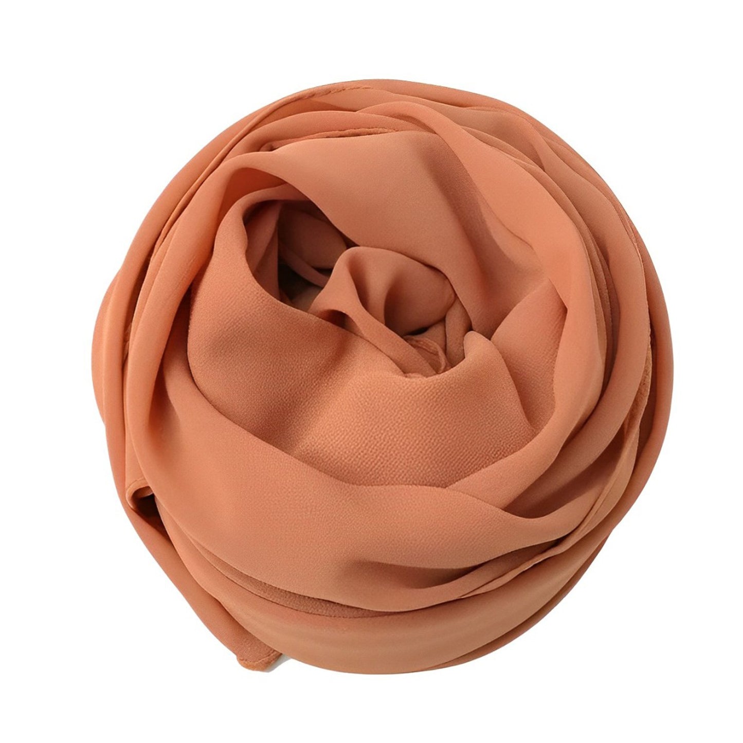 Pale Copper Plain Georgette Chiffon Hijab