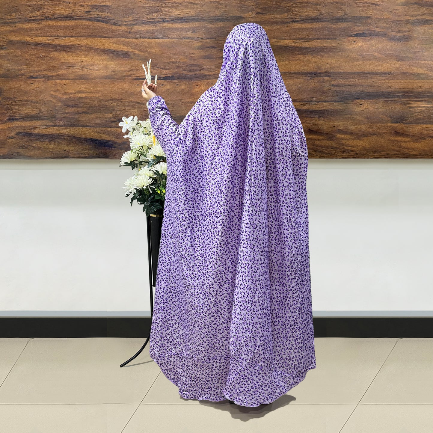 Lavender  Namaz Chadar with Niqab