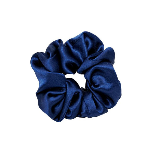 Blue Silk Hair Scrunchie